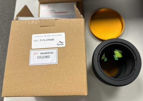 Used William Optics 1.0x Full Frame Flattener for FLT132, FLT153 - P-FLAT68III