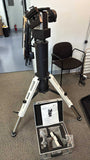 Used iOptron AZ Pro Mount Head on white Tri-Pier