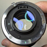 Vintage Tamron SP 90mm f/2.5 lens and hood (Japanese-made)