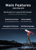 ZWO 80mm Quad APO Refractor