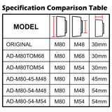 FLAT68III longer adjusting adapter for WIFD GT81-M54