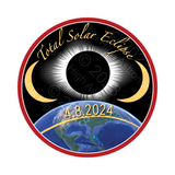 2024 Total Solar Eclipse Commemorative Patch - 4 inch